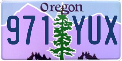 OR license plate 971YUX