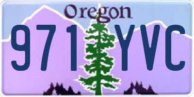 OR license plate 971YVC