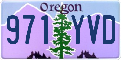 OR license plate 971YVD