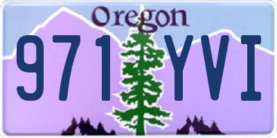 OR license plate 971YVI