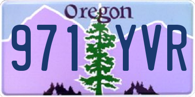 OR license plate 971YVR