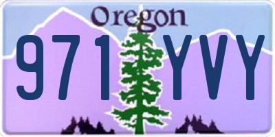 OR license plate 971YVY