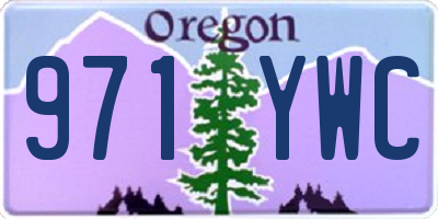 OR license plate 971YWC