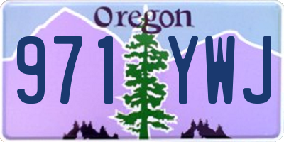 OR license plate 971YWJ