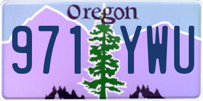 OR license plate 971YWU