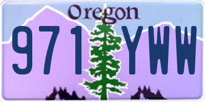 OR license plate 971YWW