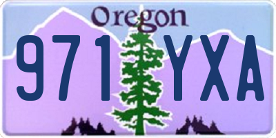 OR license plate 971YXA
