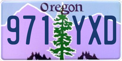 OR license plate 971YXD