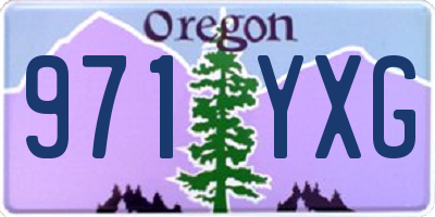 OR license plate 971YXG