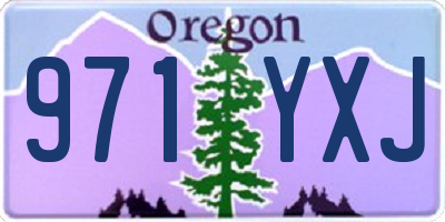 OR license plate 971YXJ