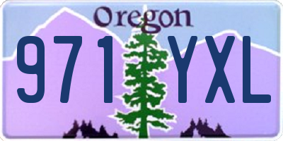 OR license plate 971YXL