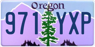OR license plate 971YXP
