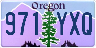 OR license plate 971YXQ