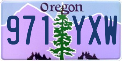 OR license plate 971YXW
