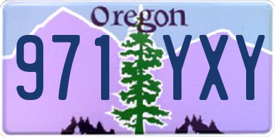 OR license plate 971YXY