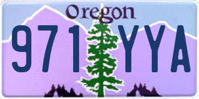 OR license plate 971YYA