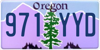 OR license plate 971YYD