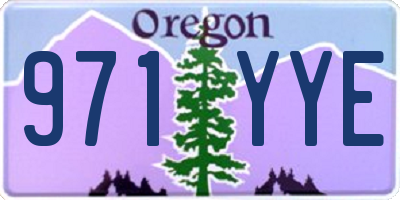OR license plate 971YYE