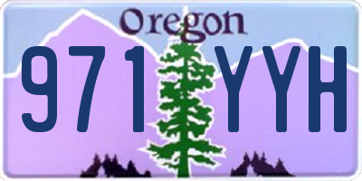 OR license plate 971YYH