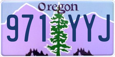 OR license plate 971YYJ