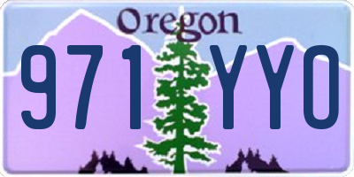 OR license plate 971YYO