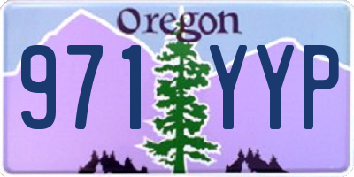 OR license plate 971YYP