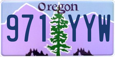 OR license plate 971YYW