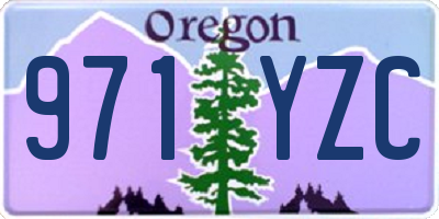OR license plate 971YZC