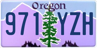 OR license plate 971YZH