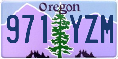 OR license plate 971YZM