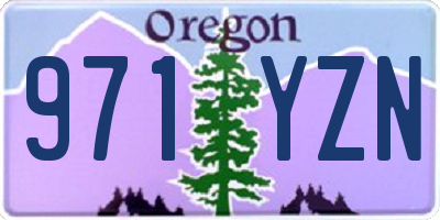 OR license plate 971YZN