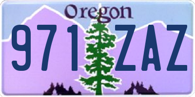 OR license plate 971ZAZ