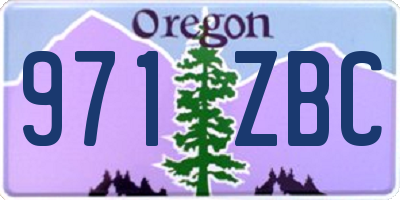 OR license plate 971ZBC