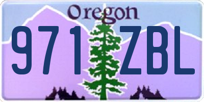 OR license plate 971ZBL