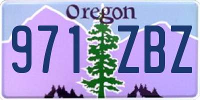 OR license plate 971ZBZ
