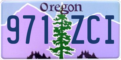 OR license plate 971ZCI