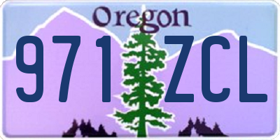 OR license plate 971ZCL