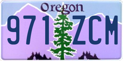 OR license plate 971ZCM