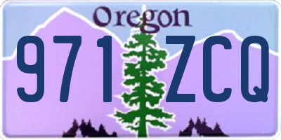 OR license plate 971ZCQ