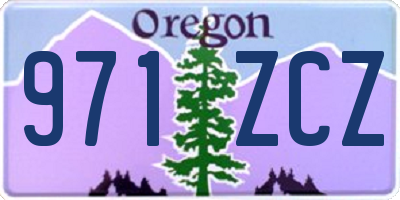 OR license plate 971ZCZ