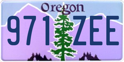 OR license plate 971ZEE