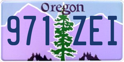 OR license plate 971ZEI