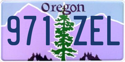 OR license plate 971ZEL