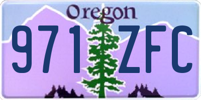 OR license plate 971ZFC