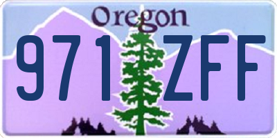OR license plate 971ZFF