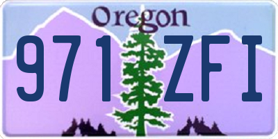 OR license plate 971ZFI