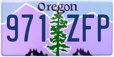 OR license plate 971ZFP