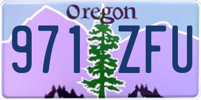 OR license plate 971ZFU