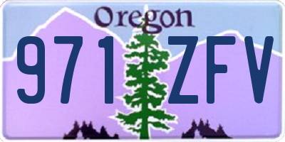 OR license plate 971ZFV