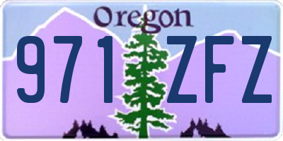 OR license plate 971ZFZ